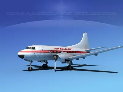 Martin 202 Air Atlantic 3D model