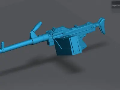 Fn AnF1 AA52 scale model 3D print model