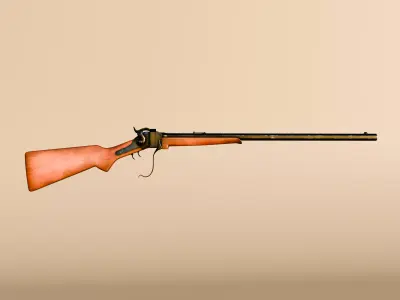 Sharp 1874 Rifle 3D model