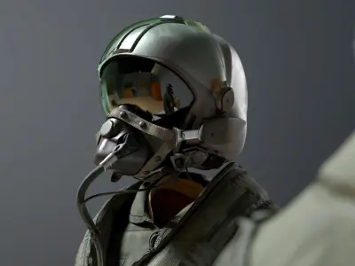 FLIGHT SUIT 90s Pilot 3D model