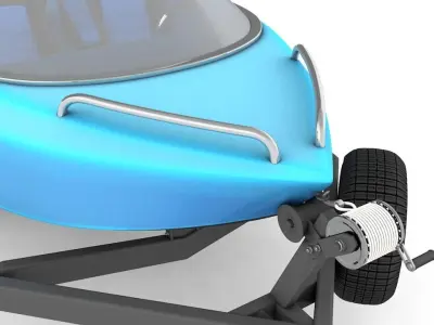 Mini Jet Boat 3D model