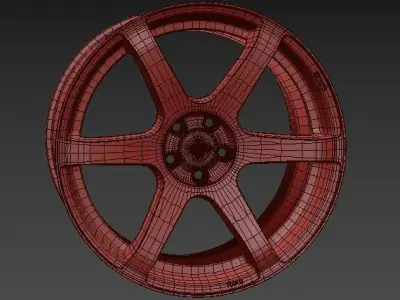 Enkei T6S Wheel  3D model