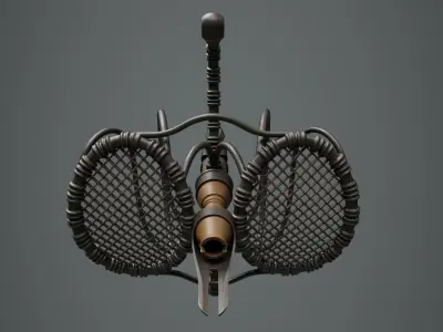 Rapier Lightsaber Low-poly 3D model