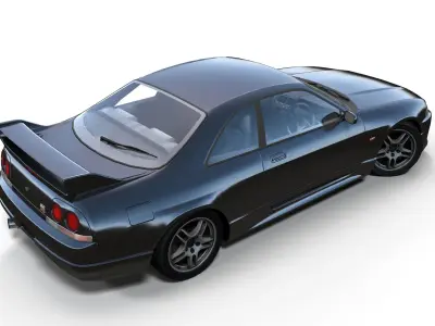 Nissan Skyline GTR 33 Low-poly 3D model