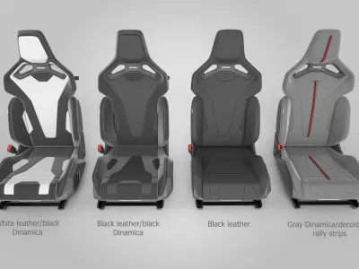 RECARO SPORT C 3D Model Low-poly 3D model