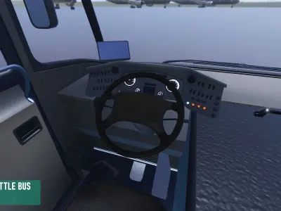 Shuttle bus - Vehicle 3D model