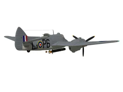Bristol Beaufighter  TFMkX  3D model
