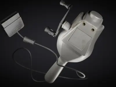 Ascii Japanese Sony PlayStation 2 Fishing Rod Controller  3D model