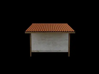 Old Country House - Farm House - Forest House 1 Low-poly 3D model