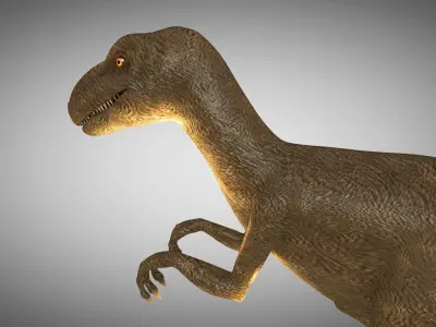Dinosaur Rigged Low-poly 3D model