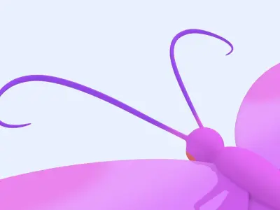 Butterfly Rigged 3D model