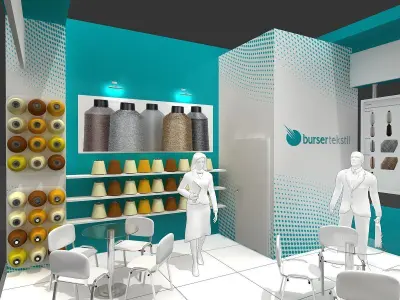 Exhibition Stand - ST0064 3D model