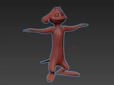 Children room Statue Decor Statue sculpture animal timon Free 3D model