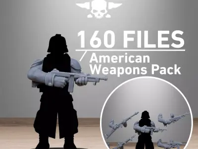 GrimGuard American Weapon Pack 3D print model