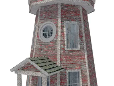 House-018-Lighthouse lighthouse 3D model