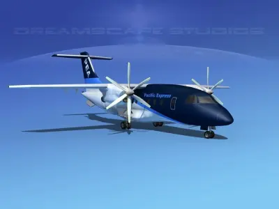 Dornier Do-328-130 Pacific Express 3D model