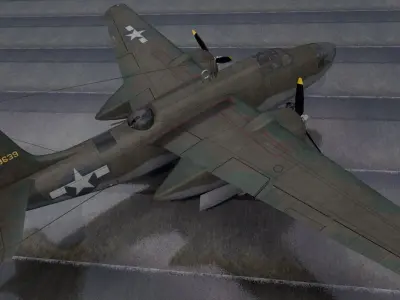 Douglas A-20J Havoc - Boston Mk-5 3D model