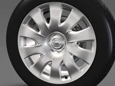 Opel Combo wheel 2015 3D model