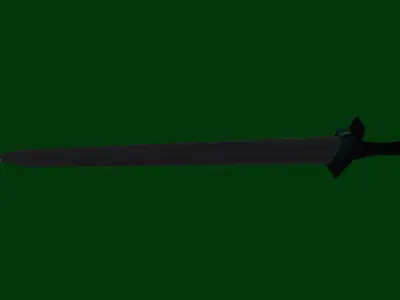 SWORD-EMERAD AND METAL TEXTURES Low-poly 3D model