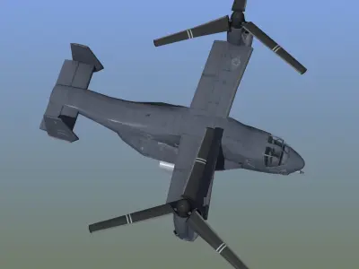 V22 Osprey Low-poly 3D model