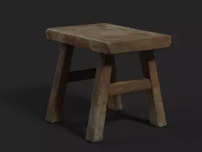 Small Bench 001 3D model