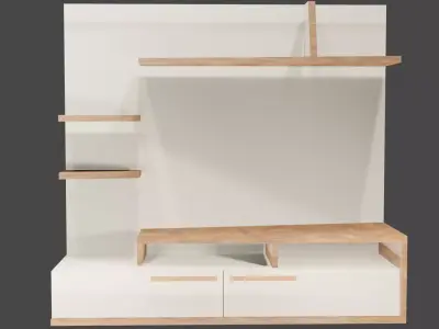 tv table Free low-poly 3D model