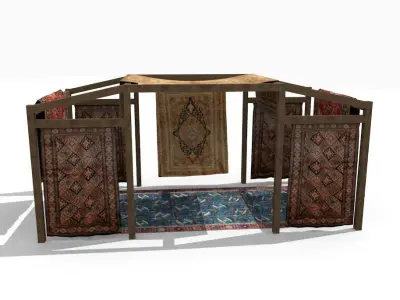 ancient market 3D model