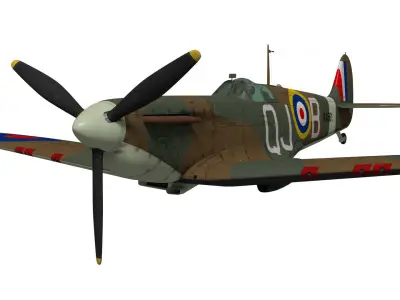 Supermarine Spitfire Mk-Ia 3D model