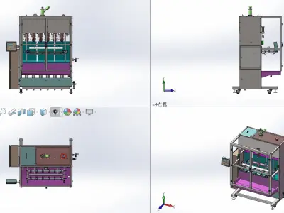 Filling machine 3D model