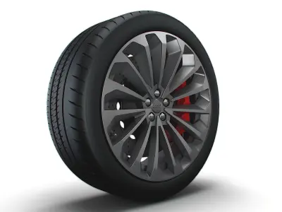 Audi E Tron wheel 3D model