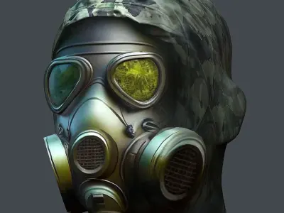 Helmet 3d model military combat Military Low-poly Low-poly 3D model 97