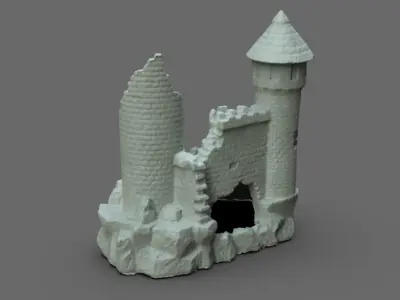 Fish Castle 3D model