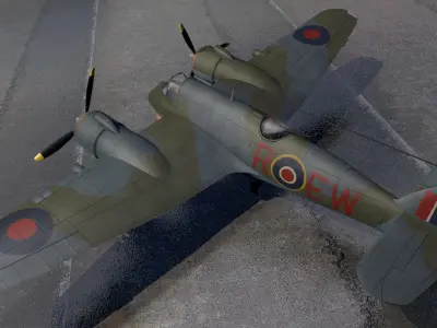 Bristol Beaufighter Mk-10 3D model
