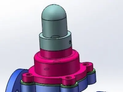 The oil return valve 3D model