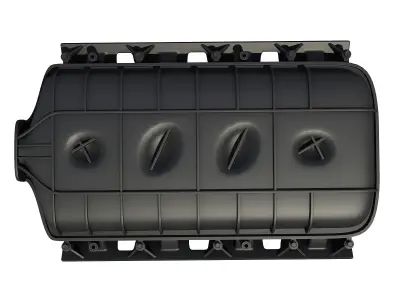 Black Car Engine Cover 3D model