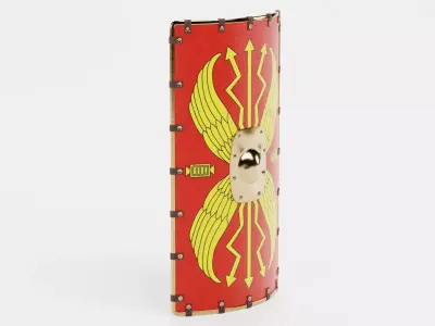 Scutum Shield - Roman Armor Equipment 3D model