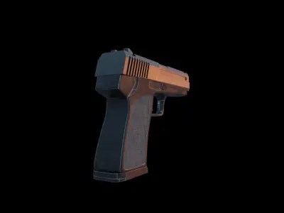 Pistal gta san andreas gun Free 3D model