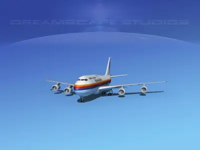 Boeing 747-400 United Airlines 1 3D model
