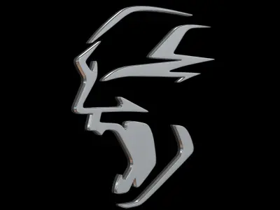 Dodge Charger Daytona logo 3D model