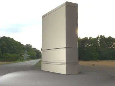 Electrical Distribution Cabinet 173 Low-poly 3D model