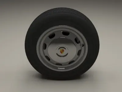 Porsche 356 Wheel 3D model