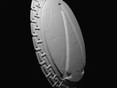 Spartan shield 3D model 3D model