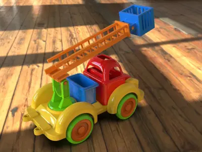 3D print Ready toy Firetruck 3D model
