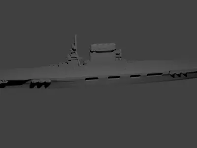 Lexington Class Aircraft Carrier 3D print model