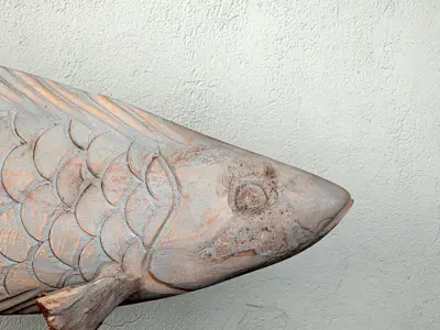Erwinville Decorative Wooden Fish Decor 3D model
