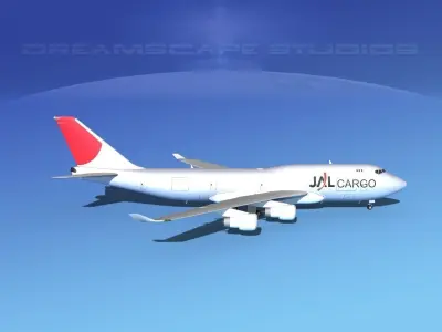 Boeing 747-400 JAL Cargo 3D model