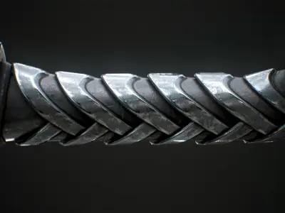 Fantasy Bow PBR Game-Ready Low-poly 3D model