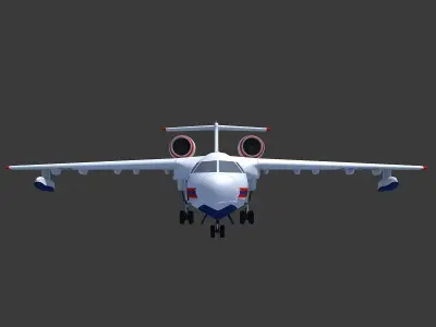  Altair White Airplane 3D model
