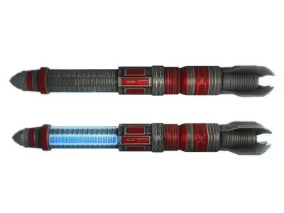 Missile 3 sci-fi low poly Low-poly 3D model