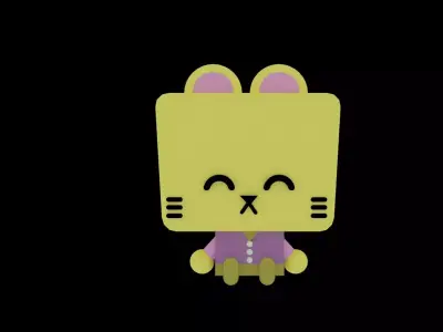 Cat Cartoon 3D 3D model